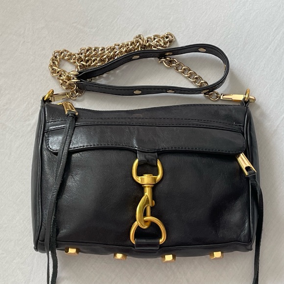 Rebecca Minkoff Mini MAC in Black with Gold - Picture 3 of 13